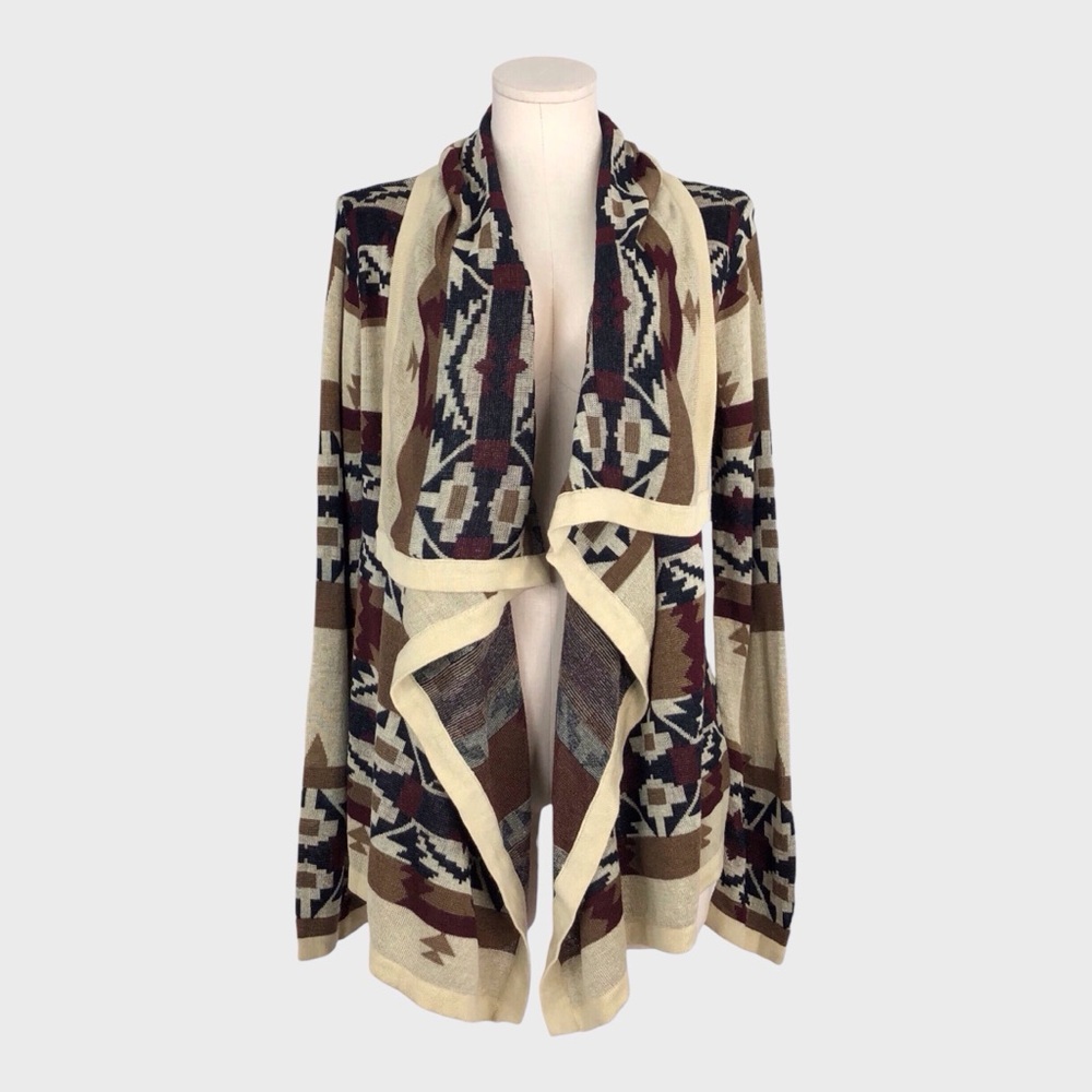 Skies Are Blue Southwestern Print Cardigan‎